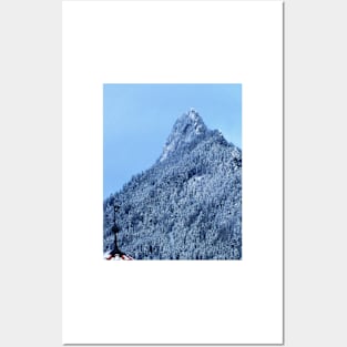 Dent de Chamois Mountain near Gruyeres, Switzerland Posters and Art